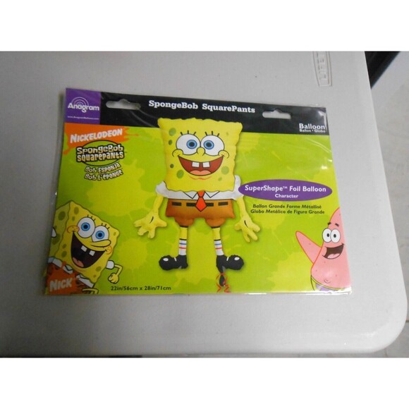 Sponge Bob Square Pants Birthday Party Super Shape Full Size Jambo Balloon - Picture 3 of 10